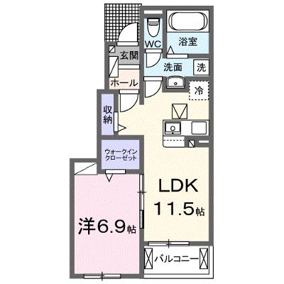 Ｋ’Ｓ　ＨＯＭＥ　Ⅱ 102【管理NO：1-027511301-01020】 ★家具家電は申し込み後に搬入します 2026年08月下旬入居可能の物件画像