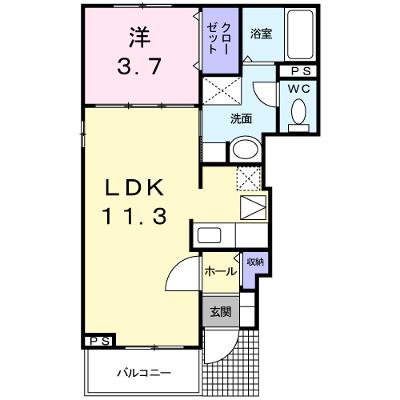 アルバ　セレーノ 101【管理NO：1-015434001-01010】 ★家具家電は申し込み後に搬入します 2026年08月上旬入居可能の物件画像
