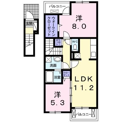 アルブル　ポルテ 201【管理NO：1-018645901-02010】 ★家具家電は申し込み後に搬入します★の物件画像