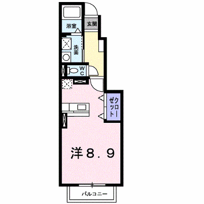 メイプルコートⅡ 105【管理NO：1-017291801-01040】 ★家具家電は申し込み後に搬入します★の物件画像