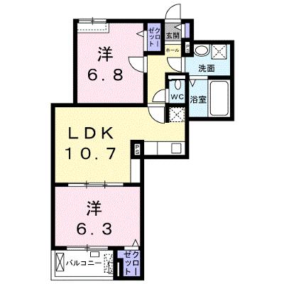 メゾン　アンソレイエ 205【管理NO：1-026627901-02040】 ★家具家電は申し込み後に搬入しますの物件画像
