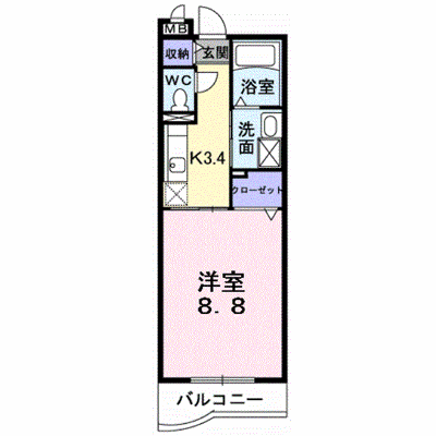 ルーブル・ベル 201【管理NO：1-014389101-02010】 ★家具家電は申し込み後に搬入します★の物件画像