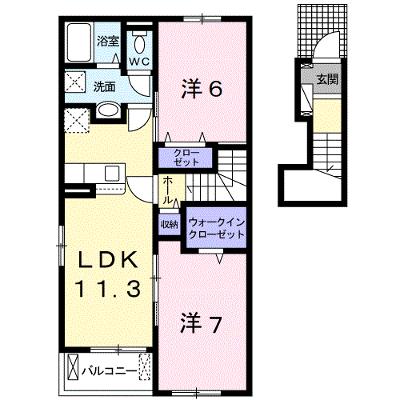 アヴェニールＮＩＳＨＩＫＩ　Ⅱ 203【管理NO：1-025857301-02030】 ★家具家電は申し込み後に搬入します★ ★2026年08月下旬入居可能★の物件画像