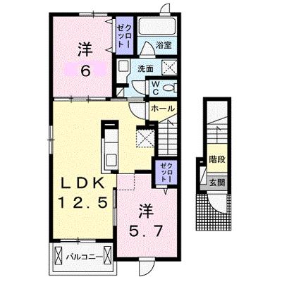 エクロールＡ 201【管理NO：1-021802101-02010】 ★家具家電は申し込み後に搬入します 2026年08月上旬入居可能の物件画像