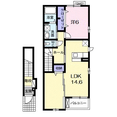 ラ・セーヌ 203【管理NO：1-023105301-02030】 ★家具家電は申し込み後に搬入します★ ★2026年09月中旬入居可能★の物件画像