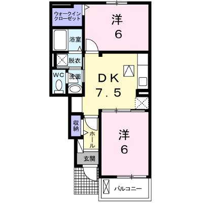 ロッソ　ピノＢ 102【管理NO：1-024681402-01020】 ★家具家電は申し込み後に搬入します★ ★2026年08月下旬入居可能★の物件画像