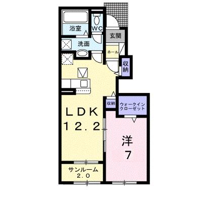 アヴニールⅠ 105【管理NO：1-026609701-01050】 ★家具家電は申し込み後に搬入します 2026年08月上旬入居可能の物件画像