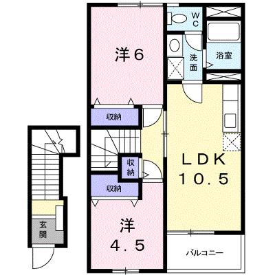 セレッソ十日市Ｂ棟 203【管理NO：1-011116102-02030】 ★家具家電は申し込み後に搬入します★の物件画像