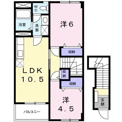 セレッソ十日市Ｂ棟 202【管理NO：1-011116102-02020】 ★家具家電は申し込み後に搬入します★の物件画像