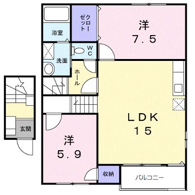 プラシード　ガーデン　Ｄ 202【管理NO：1-012241401-02020】 ★家具家電は申し込み後に搬入します 2026年08月下旬入居可能の物件画像