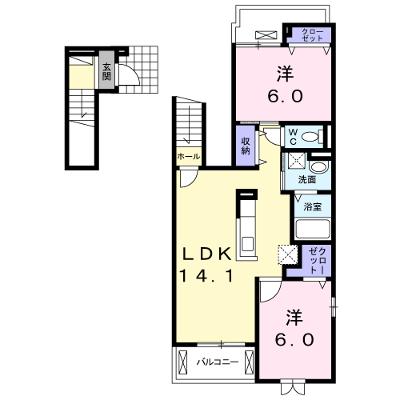 パーチェ魚住 201【管理NO：1-023056001-02010】 ★家具家電は申し込み後に搬入します★ ★2026年08月下旬入居可能★の物件画像