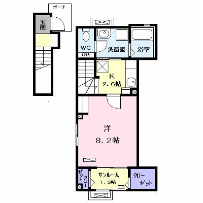 アルバ　ガーデン 202【管理NO：1-026195501-02020】 ★家具家電は申し込み後に搬入します 2026年08月中旬入居可能の物件画像