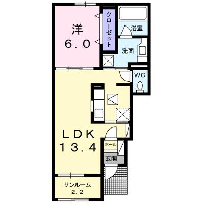 ヴィオーラ御園 101【管理NO：1-023922201-01010】 ★家具家電は申し込み後に搬入します★の物件画像