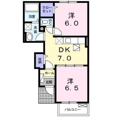 カモミール 102【管理NO：1-016573201-01020】 ★家具家電は申し込み後に搬入します★ ★2026年09月上旬入居可能★の物件画像