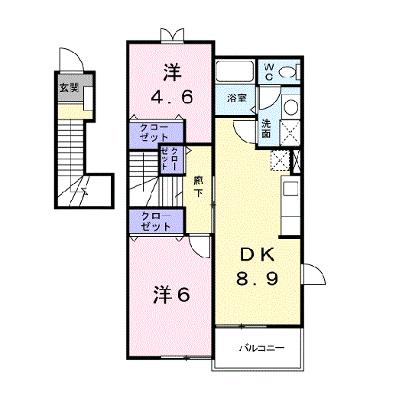 グランド・ルー　Ⅱ 201【管理NO：1-012589101-02010】 ★家具家電は申し込み後に搬入します 2026年09月上旬入居可能の物件画像