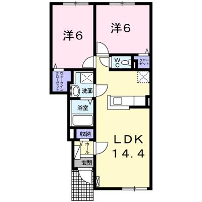 グランディアⅡ 103【管理NO：1-024277701-01030】 ★家具家電は申し込み後に搬入します 2026年08月下旬入居可能の物件画像