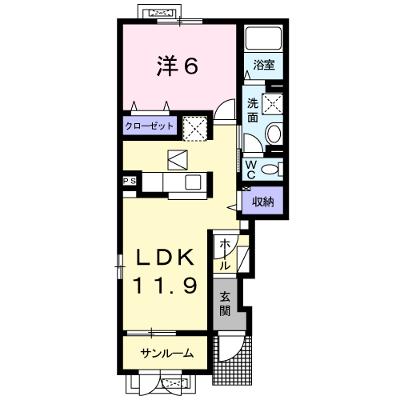 メゾン・袋田Ａ 101【管理NO：1-020837601-01010】 ★家具家電は申し込み後に搬入します★ ★2026年09月上旬入居可能★の物件画像