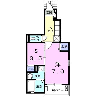 プラシード　イースト 101【管理NO：1-019079501-01010】 ★家具家電は申し込み後に搬入します★の物件画像
