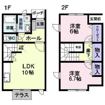 ハピネスヴィレッヂＣ 103【管理NO：1-009686501-01030】 ★家具家電は申し込み後に搬入します★ ★2026年08月下旬入居可能★の物件画像