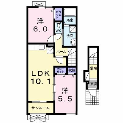 モデリアＥ 204【管理NO：1-016805901-02040】 ★家具家電は申し込み後に搬入します★ ★2026年09月下旬入居可能★の物件画像