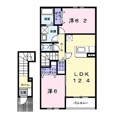 シャンゼリゼＡ 202【管理NO：1-014790001-02020】 ★家具家電は申し込み後に搬入します★の物件画像