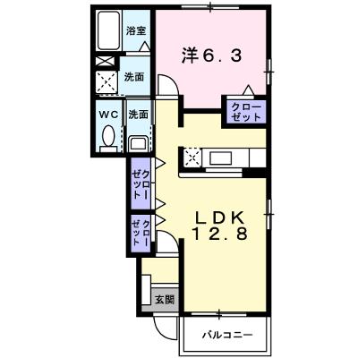 サン・フラワーＡ 105【管理NO：1-015092501-01040】 ★家具家電は申し込み後に搬入します★ ★2026年09月上旬入居可能★の物件画像