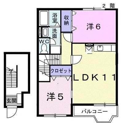 エレガントリブⅡ 203【管理NO：1-010833002-02030】 ★家具家電は申し込み後に搬入します★ ★2026年09月中旬入居可能★の物件画像