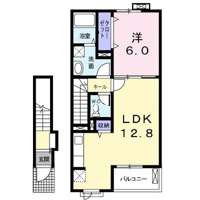 プランタンⅡ 202【管理NO：1-020161701-02020】 ★家具家電は申し込み後に搬入します 2026年09月上旬入居可能の物件画像