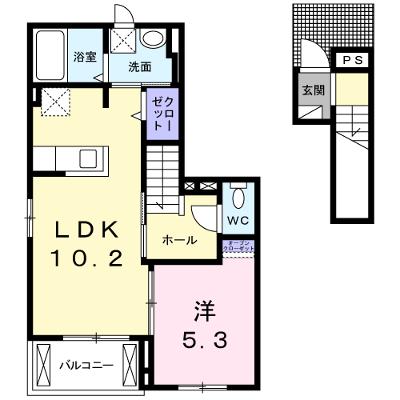 メゾン　グレーシア 205【管理NO：1-020450701-02050】 ★家具家電は申し込み後に搬入します 2026年08月中旬入居可能の物件画像