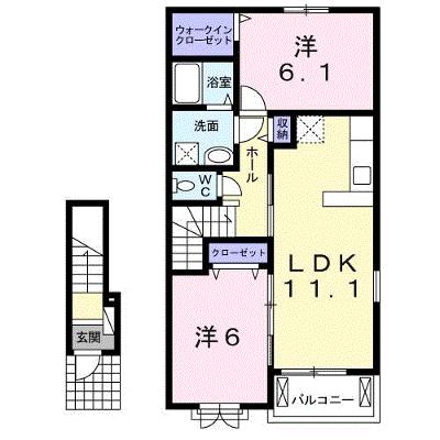アヴニール・ヒルズⅡ 203【管理NO：1-020109001-02030】 ★家具家電は申し込み後に搬入します★ ★2026年09月上旬入居可能★の物件画像