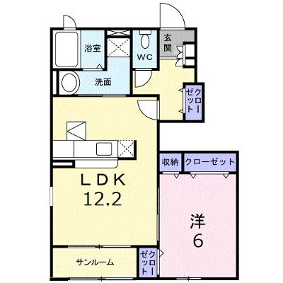 フロレスタ 104【管理NO：1-014450201-01040】 ★家具家電は申し込み後に搬入します★ ★2026年09月中旬入居可能★の物件画像