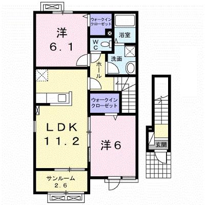 ラ・ボエーム 201【管理NO：1-018875101-02010】 ★家具家電は申し込み後に搬入します 2026年09月中旬入居可能の物件画像