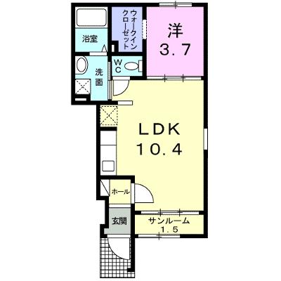ラフレシールⅡ 105【管理NO：1-018107401-01050】 ★家具家電は申し込み後に搬入します 2026年08月上旬入居可能の物件画像