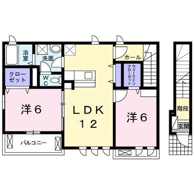 シャルムカヌキ 201【管理NO：1-017889001-02010】 ★家具家電は申し込み後に搬入します★の物件画像