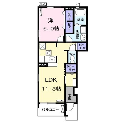 ＫＵＲＡ 101【管理NO：1-017241301-01010】 ★家具家電は申し込み後に搬入します★ ★2026年09月上旬入居可能★の物件画像