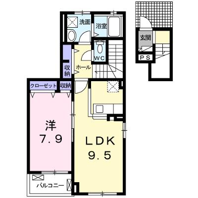 フォレスト　ソレイユⅣ 201【管理NO：1-024871702-02010】 ★家具家電は申し込み後に搬入しますの物件画像