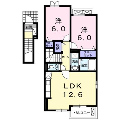 ドマーニ・Ｅ 201【管理NO：1-017870701-02010】 ★家具家電は申し込み後に搬入します★ ★2026年09月中旬入居可能★の物件画像