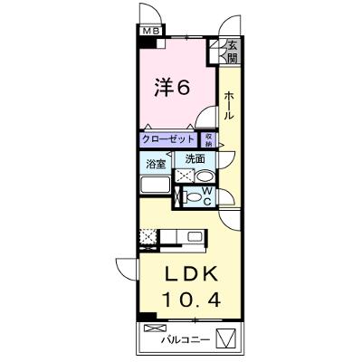 フィールド　ア　カラーステージ 108【管理NO：1-014416401-01070】 ★家具家電は申し込み後に搬入します★ ★2026年09月中旬入居可能★の物件画像