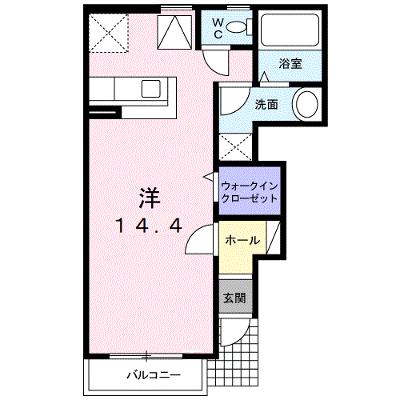 フィオーレ 102【管理NO：1-014132901-01020】 ★家具家電は申し込み後に搬入します★ ★2026年09月中旬入居可能★の物件画像