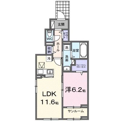 アビタシオン・Ｍ 103【管理NO：1-027298101-01030】 ★家具家電は申し込み後に搬入しますの物件画像