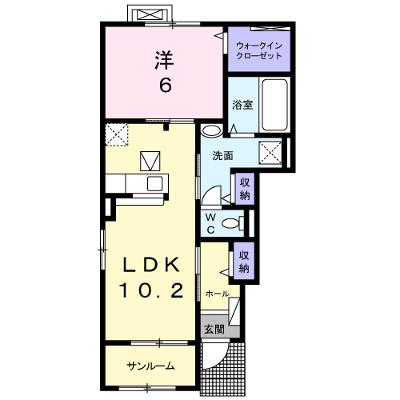 スクエア日永西Ⅱ 101【管理NO：1-024032702-01010】 ★家具家電は申し込み後に搬入しますの物件画像