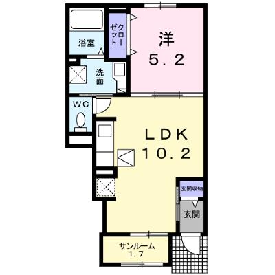 サンマリノⅡ 102【管理NO：1-023782902-01020】 ★家具家電は申し込み後に搬入します 2026年08月中旬入居可能の物件画像