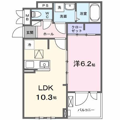 ラフィナート　ナガタ 105【管理NO：1-028201601-01040】 ★家具家電は申し込み後に搬入します 2026年11月下旬入居可能の物件画像