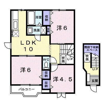 エンブレムⅡ 201【管理NO：1-010857602-02010】 ★家具家電は申し込み後に搬入します★ ★2026年08月下旬入居可能★の物件画像
