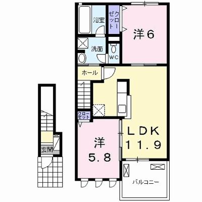 プルミエ　Ⅱ 203【管理NO：1-020691302-02030】 ★家具家電は申し込み後に搬入します★ ★2026年11月下旬入居可能★の物件画像