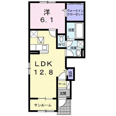 リヴァーサ・Ｋ　リン 101【管理NO：1-025434801-01010】 ★家具家電は申し込み後に搬入します★ ★2026年09月上旬入居可能★の物件画像