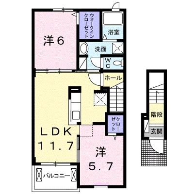 クラール春日Ｄ 202【管理NO：1-022172804-02020】 ★家具家電は申し込み後に搬入します 2026年09月上旬入居可能の物件画像