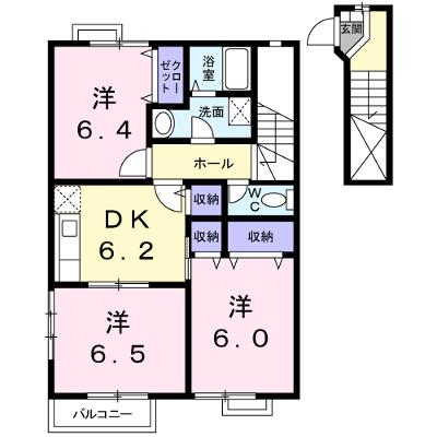 オーブリーＳ 205【管理NO：1-010254401-02040】 ★家具家電は申し込み後に搬入します★ ★2026年09月中旬入居可能★の物件画像