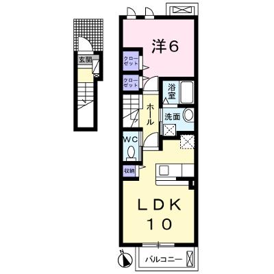 アウトゥーノ 202【管理NO：1-022273501-02020】 ★家具家電は申し込み後に搬入します 2026年09月上旬入居可能の物件画像