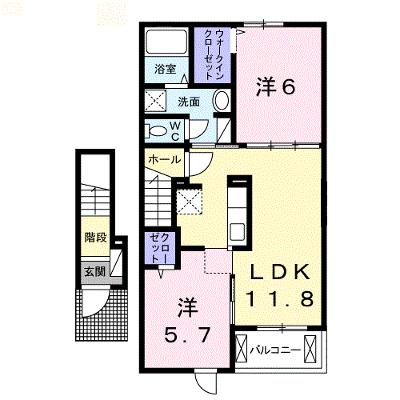 モン　リーブル　Ⅵ 204【管理NO：1-021125401-02040】 ★家具家電は申し込み後に搬入します★の物件画像